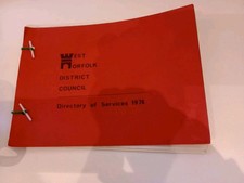 West Norfolk District Council.  Directory Of Services 1976