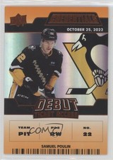 2022 Upper Deck Credentials Debut Ticket Access Orange 86/149 Samuel Poulin u9x