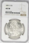 1891 S Morgan Silver Dollar $1 ~ Better Date ~ NGC AU-58
