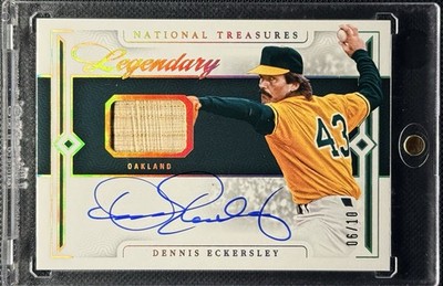 2024 National Treasures DENNIS ECKERSLEY Legendary Lumber Auto 6/10 Oakland