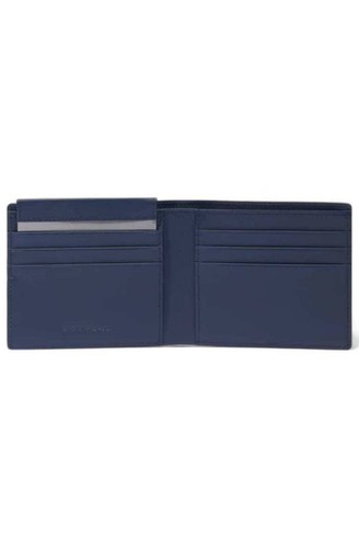 PORTAFOGLIO PORTAFOGLI UOMO PIQUADRO PU3891W135R PELLE BLU ORIGINALE AI 2025 - Picture 4 of 4