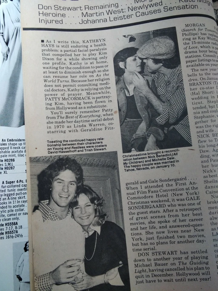 Daytime TV Vtg 1976 Soap Opera Hollywood April Ted Danson Rucker Mooney Anton  - Image 3 of 4