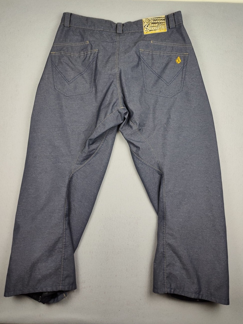 Volcom Stunray Denim Pnt Snowboard Ski Shell Pants Men's Large