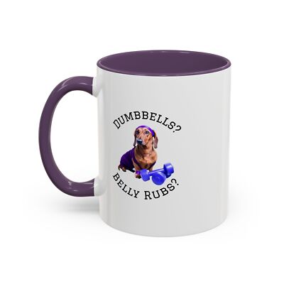 Dumbbells or Belly Rubs?  Coffee Mug   For Fit Dog Lovers