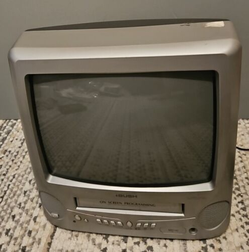 Bush BTV18SIL/VA 14" Inch CRT TV VCR VHS Video Retro Gaming Television CRT - Picture 1 of 4