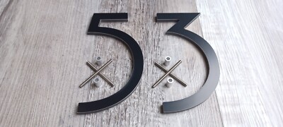 3 Inch Black House Address Number – Aluminum Plastic Composite For Mailbox Or Wall 6 thumbnail image