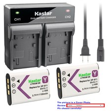 Kastar Battery AC Rapid Charger for Pentax D-LI78 PENTAX Optio V20 Optio W60
