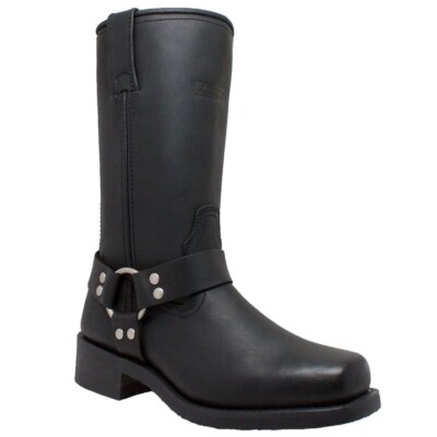 Durango Harness Boots Men s Sz 7.5/womens 9 Black Leather Boots (broken In)