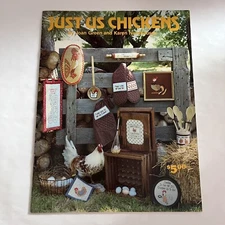 Just Us Chickens - Poultry-Themed Cross Stitch Needlework Patterns