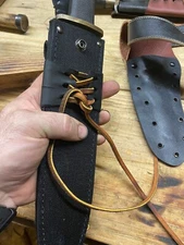 Replacement frog/ belt loop for cold steel trailmaster (leather only)