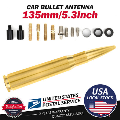 5.3'' Bullet Antenna Mast Radio AM/FM Gold Fit for Toyota 4Runner Camry Corolla