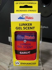 Atlas Mike's UV Lunker Scented Hard Bait Gel 2 Oz Fish Attractant - Garlic Scent