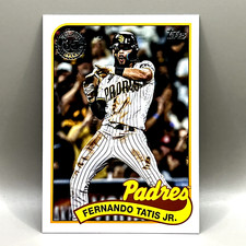 Fernando Tatis Jr. 1989 Redux 2024 Topps Series 1 Card #89B-10 San Diego Padres