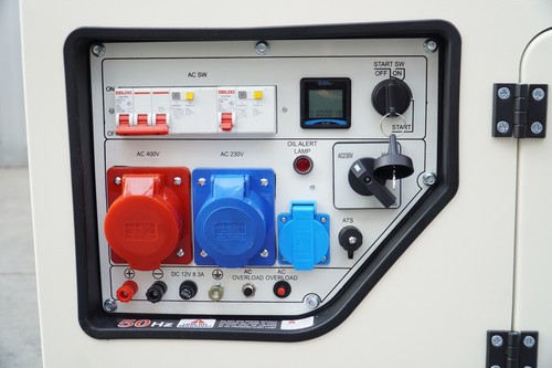 DG11000 Stromerzeuger 8kW 4-Takt Diesel Generator Notstromaggregat 230V - 400V - Bild 2 von 7