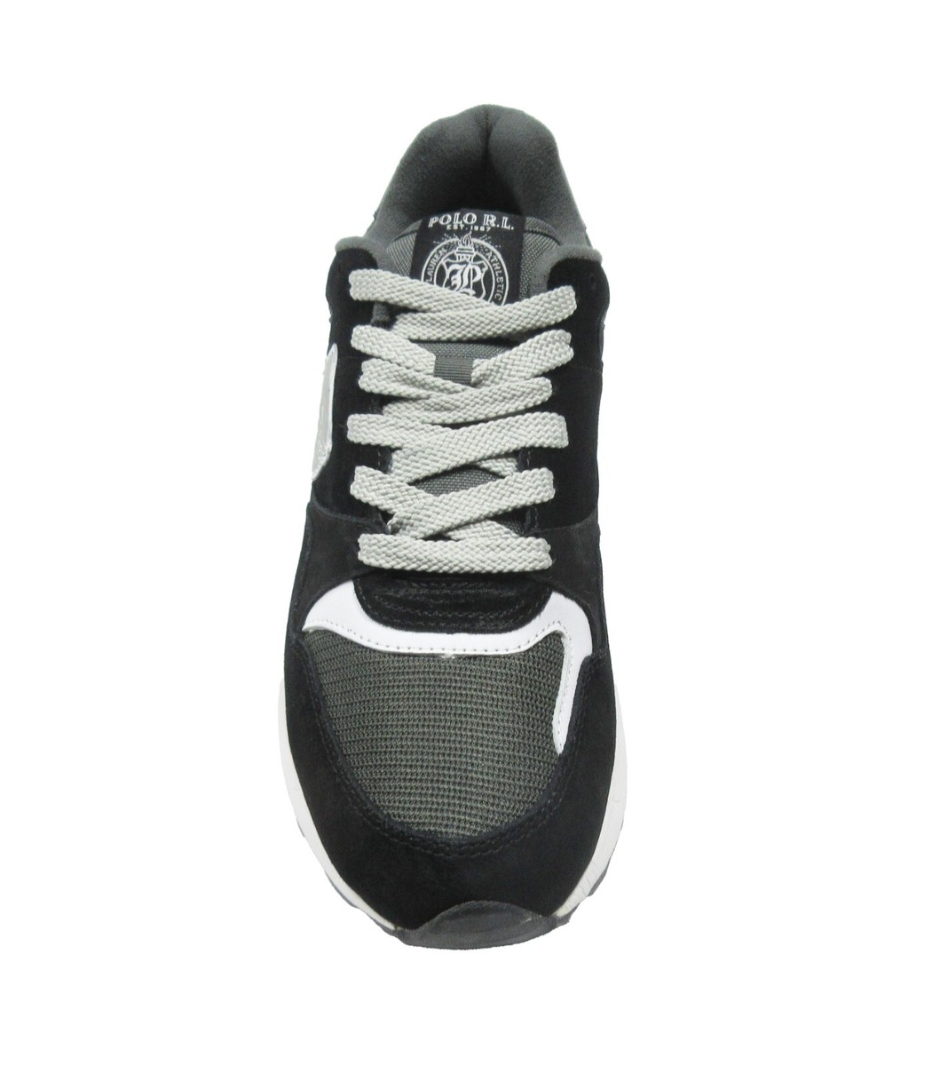 Polo Ralph Lauren Men's Black/Gray P-Wing Trackster 100 Suede/Mesh
