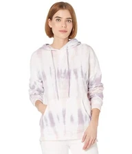 Michael Stars Zion High-Low Hoodie in Fiji Wash Hermosa French Terry Orbit Combo