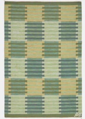 Scandinavian Swedish Kilim Geometric Rug for Living Room Area Rug Bedroom Rug