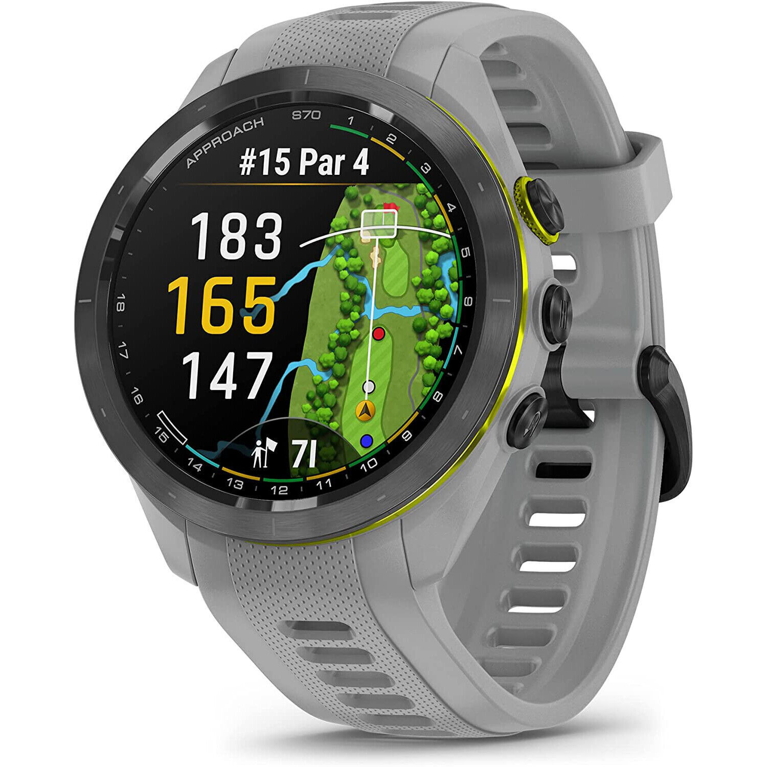 Garmin Approach S70 GPS Watch - Black/Powder Gray for sale Garmin Approach S70 GPS Watch - Black/Powder Gray for sale