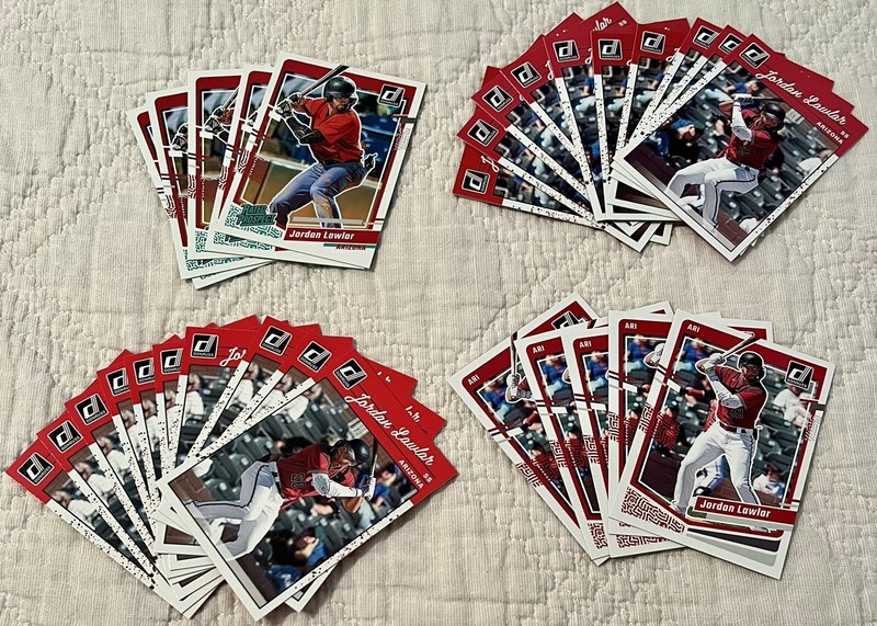 2023 Panini Donruss Jordan Lawlar Lot Of 30 1990, Rated Prospect, Base Prospect
