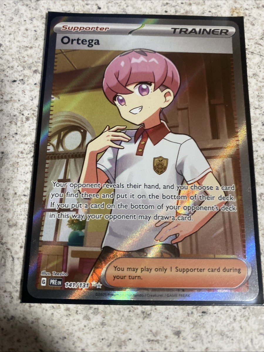 Ortega 141/131 Prismatic Evolutions Full Art Ultra Rare Pokemon Card NM
