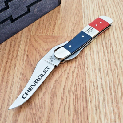 Case XX Chevrolet Russlock Folding Knife Stainless Steel Blade
