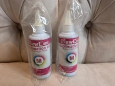 NeW! 2 Pack Magenta Sublimation Ink Refill for Epson Heat Transfer Printer