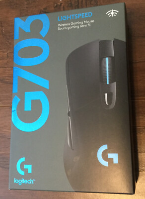 New Logitech G703 Lightspeed Wireless Optical Gaming Mouse with Hero 16K Sensor