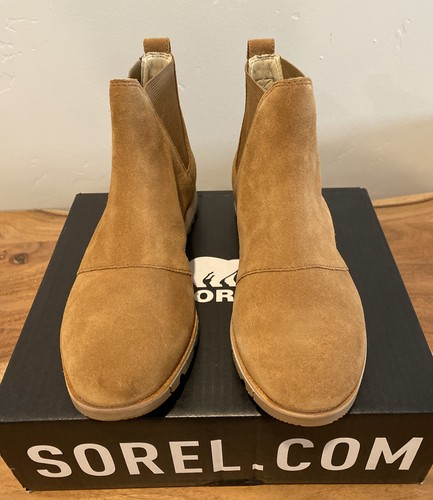 sorel harlow suede chelsea bootie