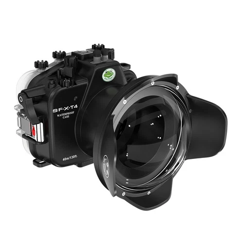 Boîtier de caméra sous-marine Seafrogs 40M/130FT pour Fujifilm X-T4 Fuji xt4 + WA005F