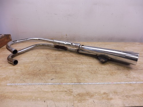 1982 Honda CB650SC CB 650 Nighthawk H1438-1> right side exhaust headers mufflers - Picture 6 of 12