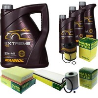 MANN-FILTER Inspektionspaket Mannol 8L Extreme 5W-40 FüR Renault Espace Iv 3.0