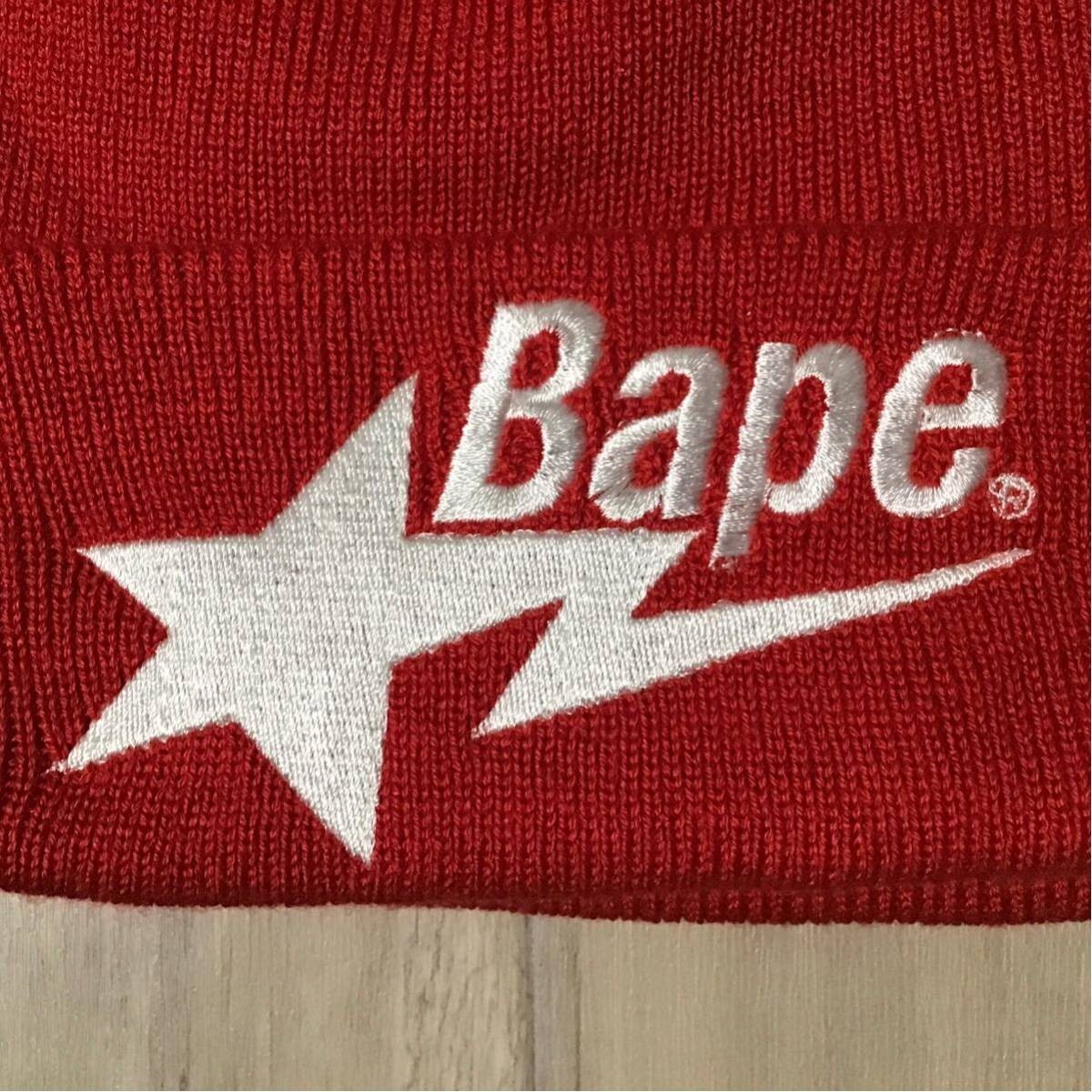 A BATHING APE TWIN STA KNIT CAP レッド BAPE-Twin-Sta-Knit-Cap-Red.jpg