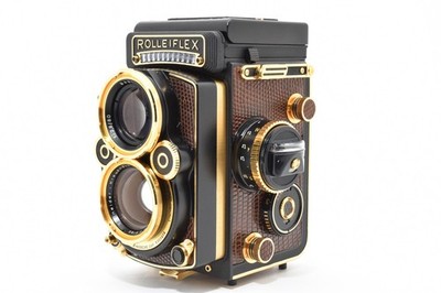Super Rare![MINT] Rollei ROLLEIFLEX 2.8F AURUM GOLD Xenotar 80mm F2.8 From JAPAN