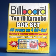 Billboard Top 10 Karaoke, Vol. 1 Box Set 40 Songs On 4 CD Gs Used