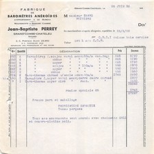 1952 JEAN BAPTISTE PERREY A GRAND COMBE ANEROID BAROMETER FACTORY C