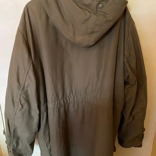 1980s German Military Wool Parka Jacket Used Vintage