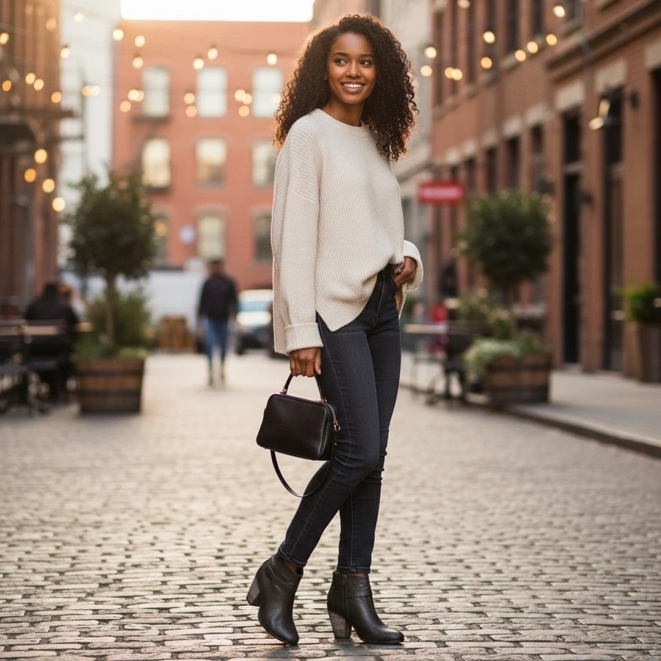 Botines RAG & BONE Talla 39.5 9 Cuero Negro Gris Tacón Bloque R $495 Foto 3 de 4