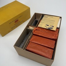 EMDE Aluminum Mask  Frame Stereomounts No. 2422 with Glass Mounting Supplies