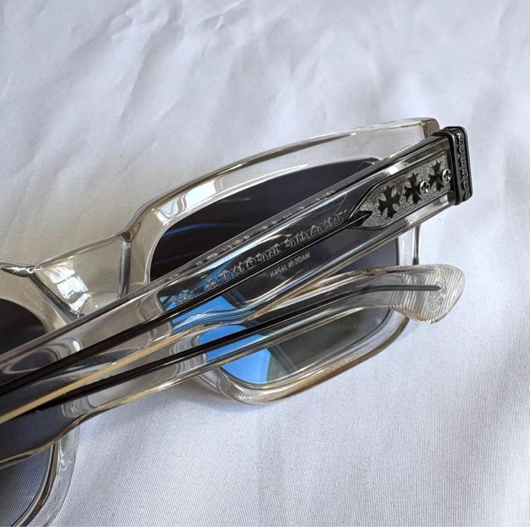 Chrome Hearts MIDIXATHRILL I Clear Sunglasses 57mm Used Excellent Condition thumbnail 5