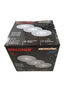 Briloner Led Einbauleuchte Chrom-Matt 3Er Set 4,9W 480Lm 3000K Spot IP44 Ø90Mm
