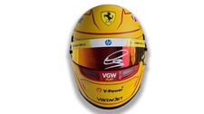 Lewis Hamilton signed model helmet 2025 Ferrari F1 Team. Scale 1/2. RARE