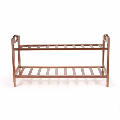 BambooMN Wood Shoe Rack for Entryway or Doorway - Picture 3 of 19