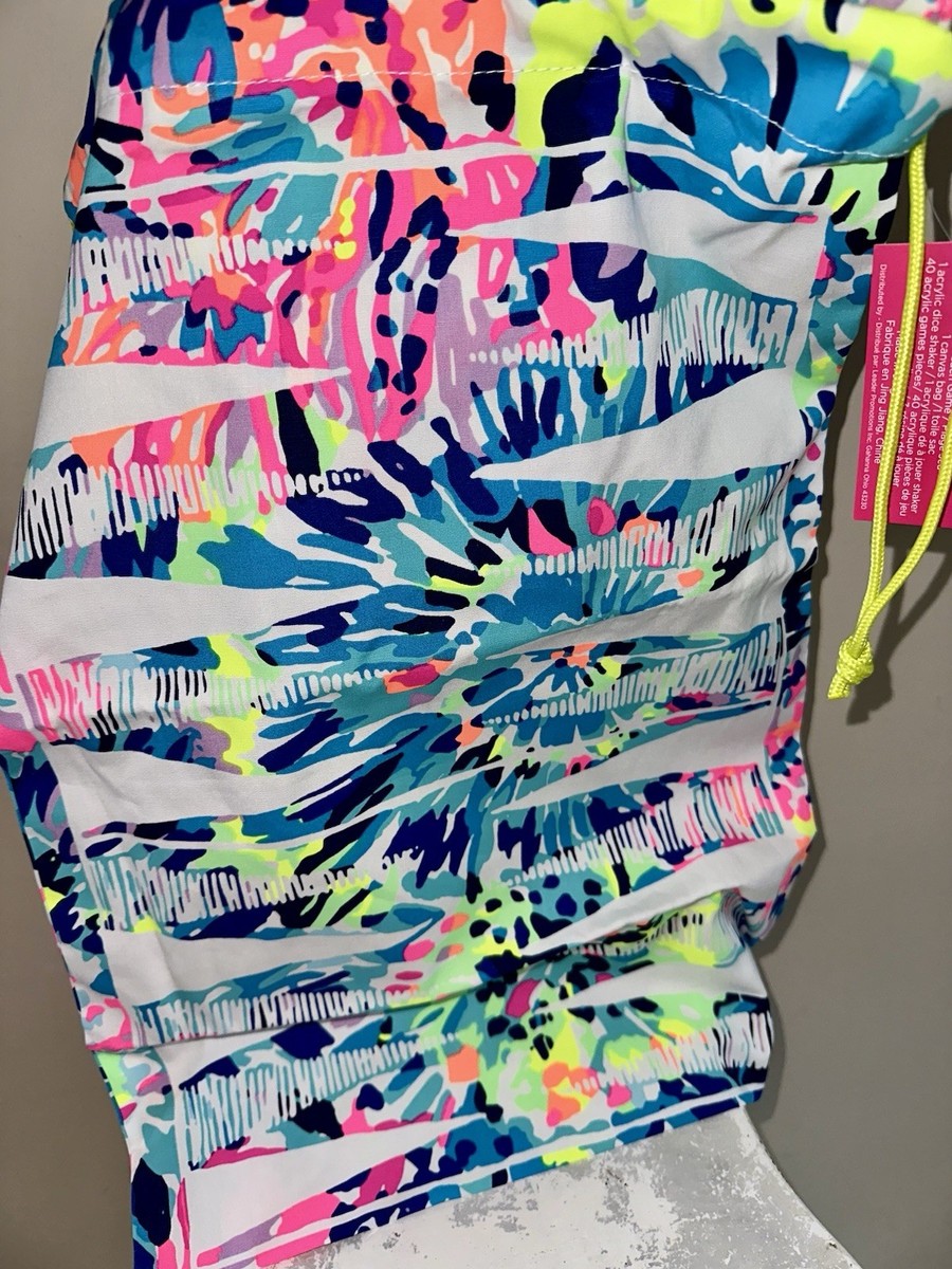 Lilly Pulitzer Drawstring Bag in Multi Dive in Beach Game NWT Pool Pouch Set | Lilly Pulitzer main image 4