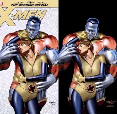 X-Men Wedding Special 1 Mike Mayhew Trade Virgin Variant Set Marvel 2018    