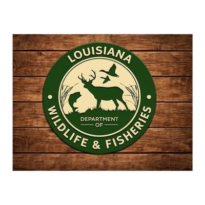 Louisiana Department of Wildlife and Fisheries Sign Forestry DNR Game Hunt Fish
