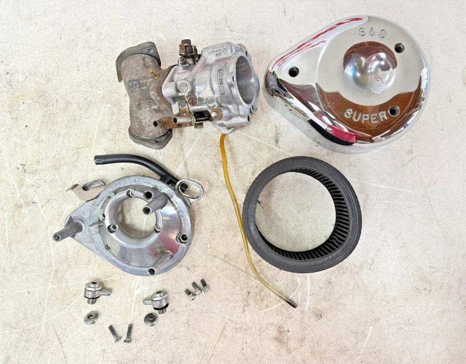 Juego de kit de carburador Harley Davidson Softail S&S Super E 1997 Foto 2 de 4