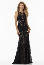 Mori Lee Prom / Formal Dress Size 4 Black Style 99099