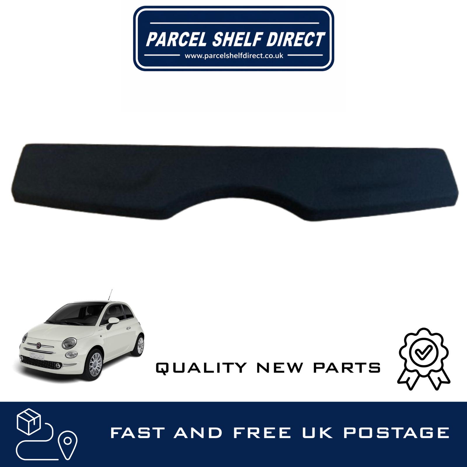 FIAT 500 PARCEL SHELF / LOAD COVER / LUGGAGE COVER 2007-2024 MK1 - BRAND NEW