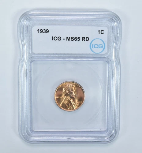 1939 Lincoln Wheat Cent MS65 RD ICG