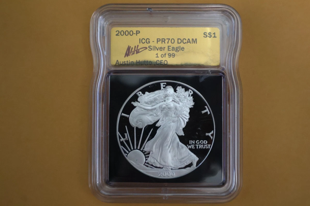 American Eagle PR 70 Graded 2000 Silver Bullion Coins for sale | eBay